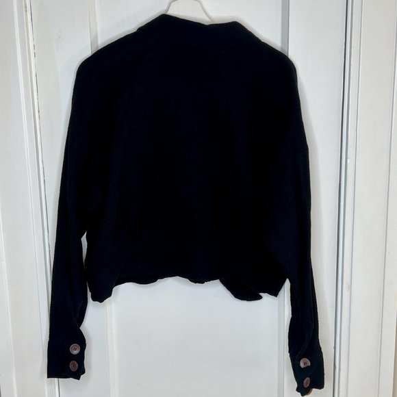 Free People Sun Streaks Tie-Front Button Up Gauze Shirt 100% cotton - M - Picture 3 of 8